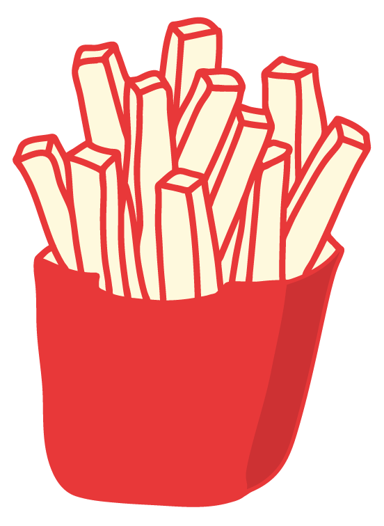 Ilustración de papas fritas